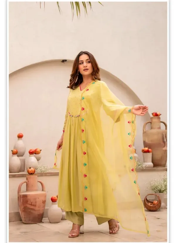 Elegant_Lime_Yellow_Anarkali_Kurta_Set_With_Embroidered_Dupatta