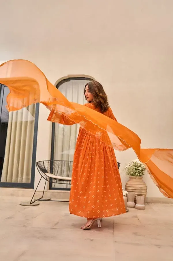 Vibrant_Orange_Embroidered_Kurta_Set_With_Dupatta