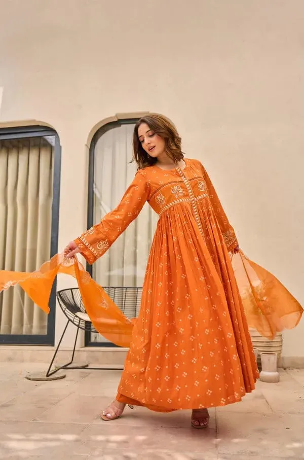 Vibrant_Orange_Embroidered_Kurta_Set_With_Dupatta