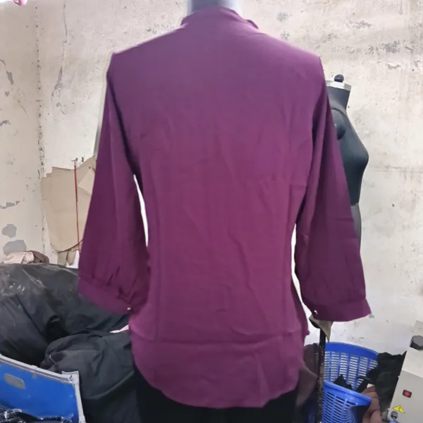 Purple_V-Neck_Long_Sleeve_Blouse_for_Women
