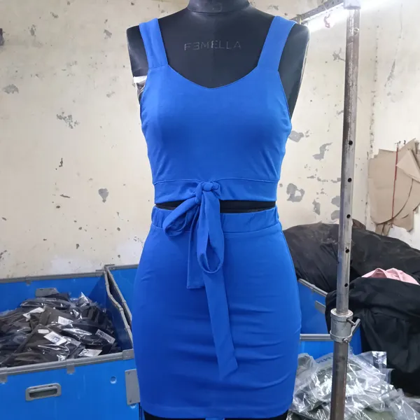 Blue_Bodycon_Two-Piece_Dress_for_Women