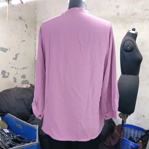 Pink_Solid_Full_Sleeve_V_Neck_Blouse_for_Women