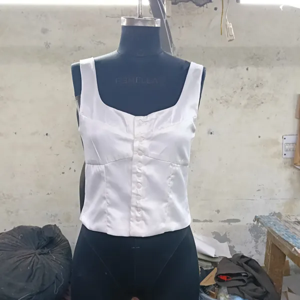 White_Sleeveless_Fitted_Blouse_for_Women