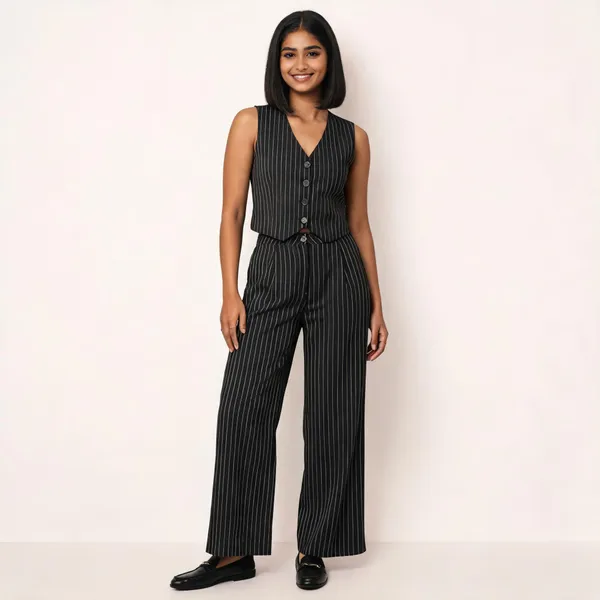 Black_Pinstripe_Waistcoat_Trouser_Set_For_Women
