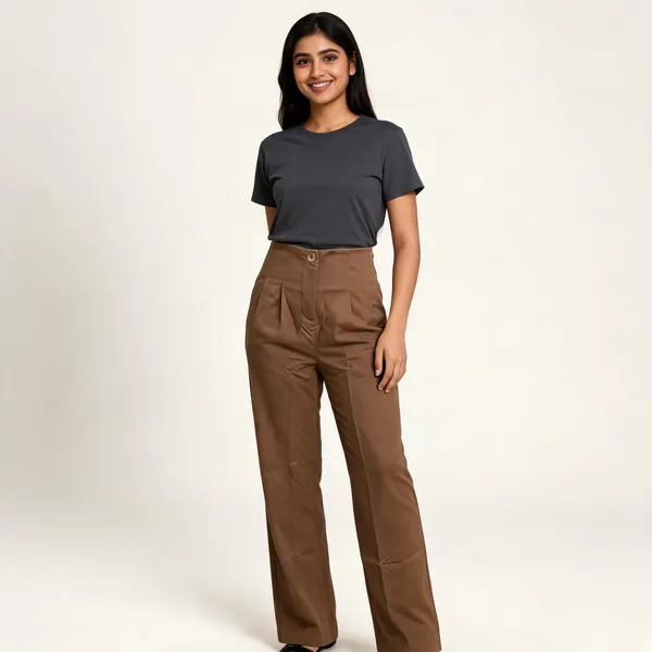Brown_Straight_Fit_Trousers_For_Women