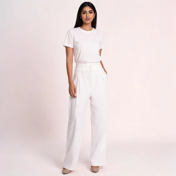 White_High_Waist_Wide_Leg_Trousers_For_Women