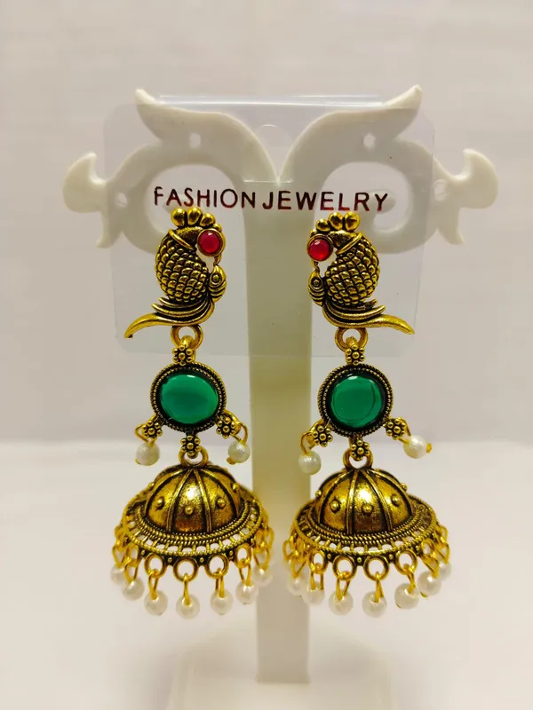 Purple_Brass_Jhumka_Earrings_For_Women