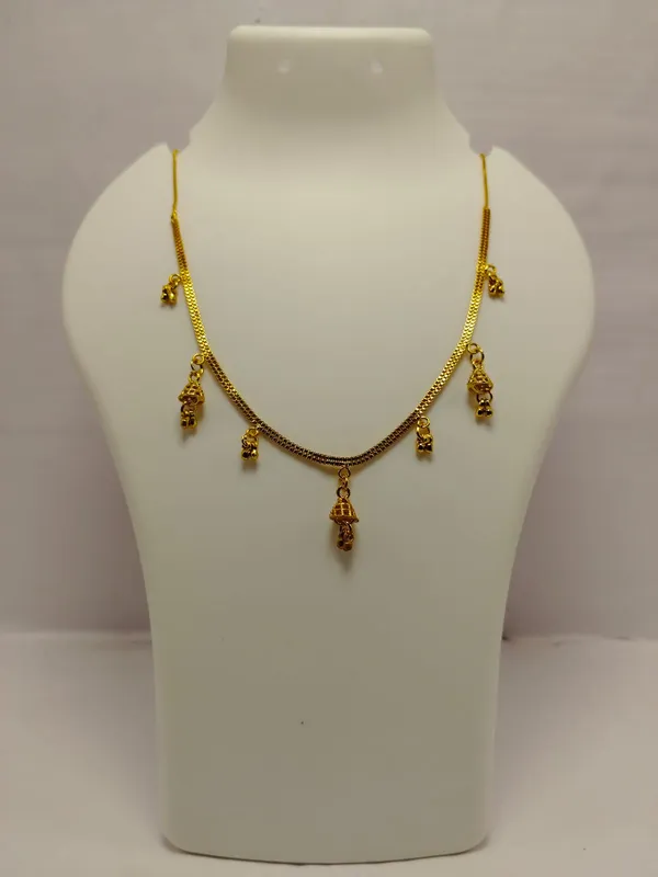 Gold_Brass_Charm_Necklace_For_Women