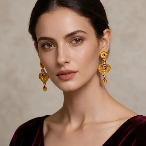 Gold_Brass_Drop_Earrings_For_Women