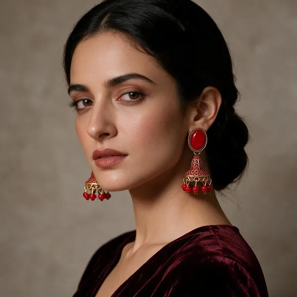 Red_And_Gold_Brass_Jhumka_Earrings_For_Women