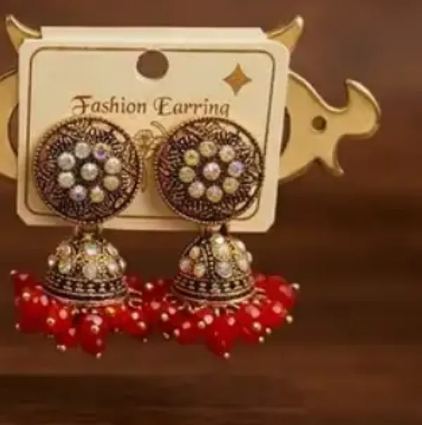 Red_Beaded_Jhumka_Earrings_for_Women