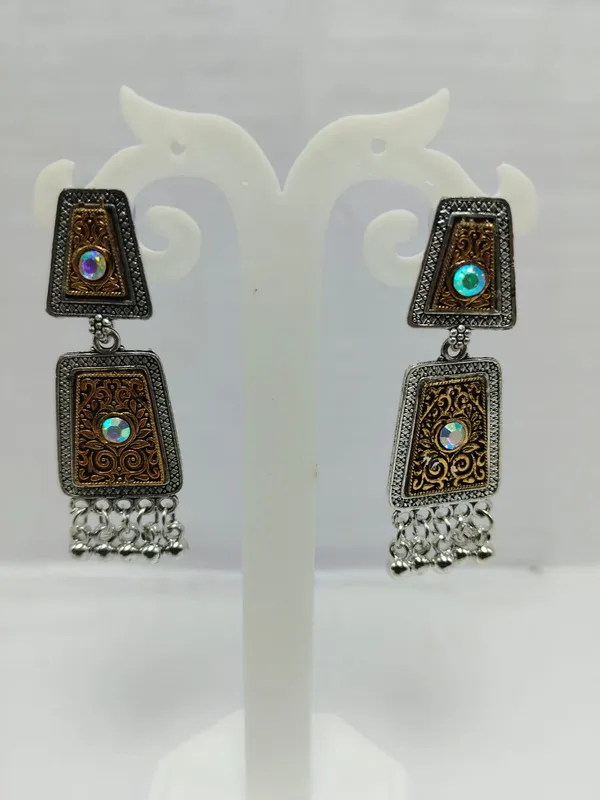 Oxidised_Silver_Tone_Geometric_Drop_Earrings_for_Women