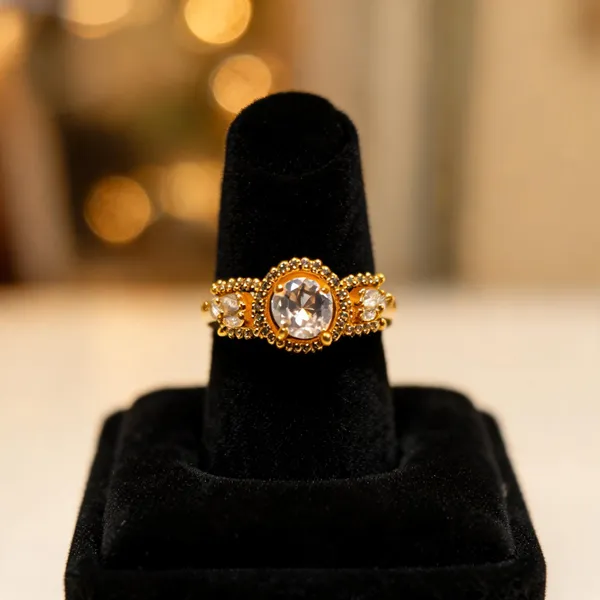 Gold_Brass_Statement_Ring_For_Women