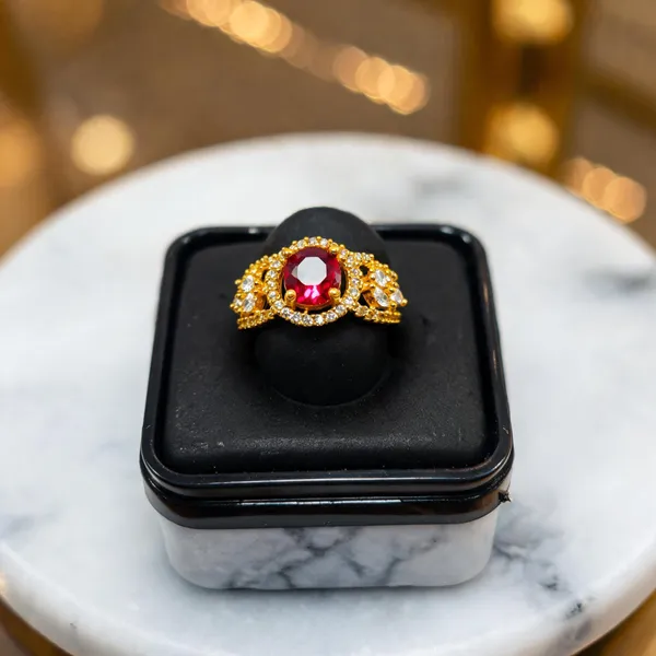 Gold_And_Red_Brass_Statement_Ring_For_Women