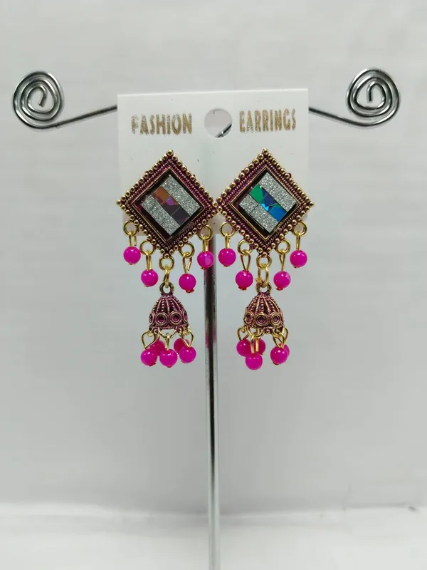 Multicolor_Brass_Drop_Earrings_For_Women