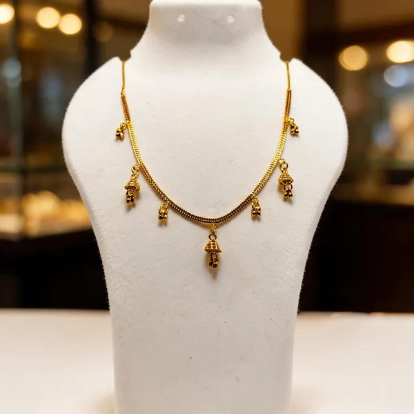 Gold_Brass_Charm_Necklace_For_Women