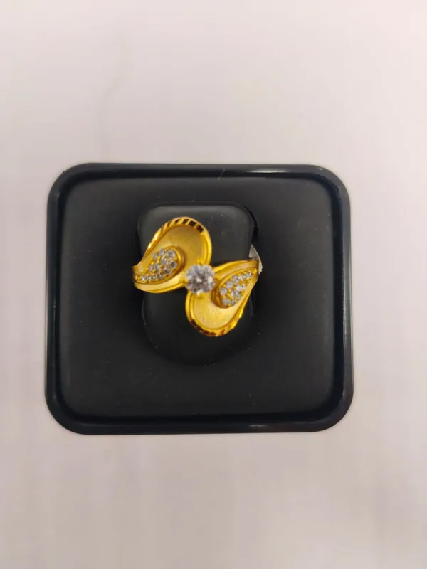 Gold_Brass_Statement_Ring_For_Women