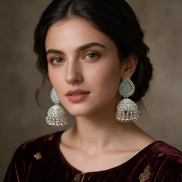 Multicolor_Brass_Jhumka_Earrings_For_Women
