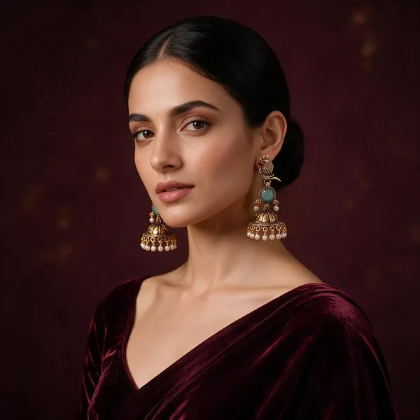 Gold_Brass_Jhumka_Earrings_For_Women