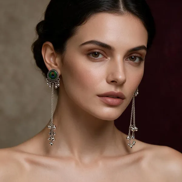Silver_Brass_Dangling_Earrings_For_Women
