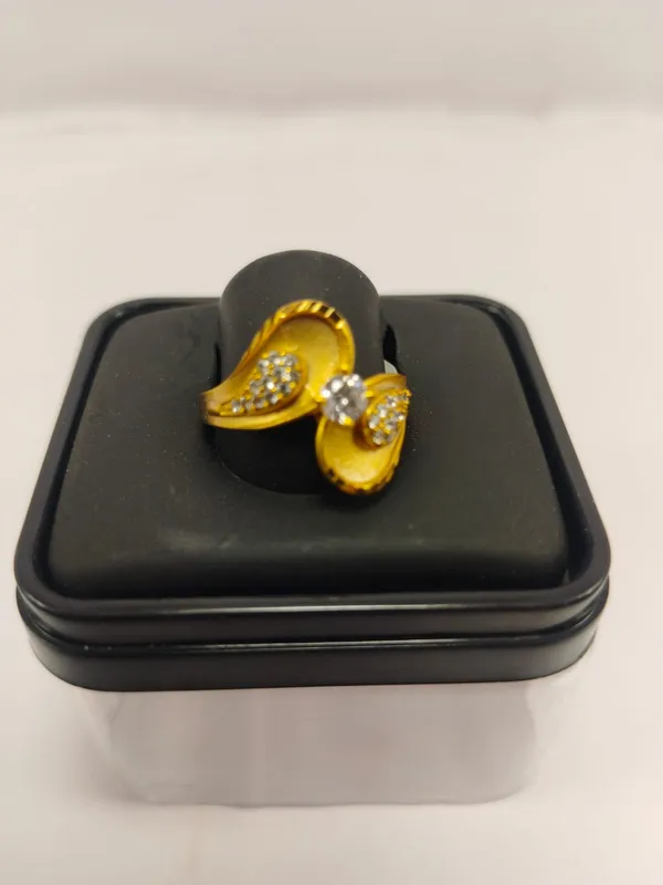 Gold_Brass_Statement_Ring_For_Women