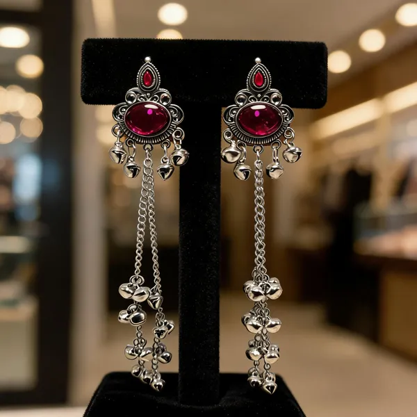 Silver_Brass_Long_Dangler_Earrings_For_Women