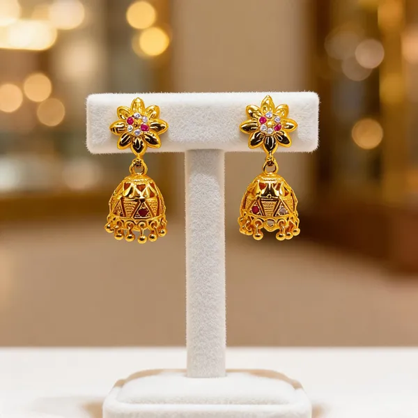 Gold_Brass_Jhumka_Earrings_For_Women