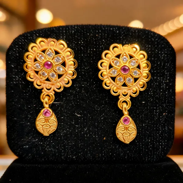 Gold_Brass_Drop_Earrings_For_Women