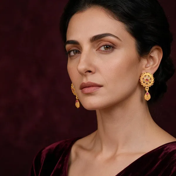 Gold_Brass_Drop_Earrings_For_Women