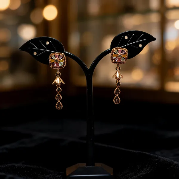 Multicolor_Brass_Drop_Earrings_For_Women