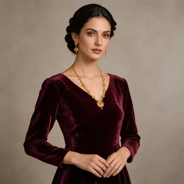 Gold_Brass_Necklace_Set_For_Women