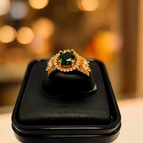 Gold_Brass_Statement_Ring_For_Women
