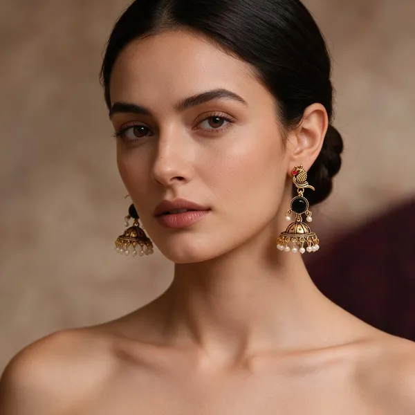 Gold_Brass_Jhumka_Earrings_For_Women