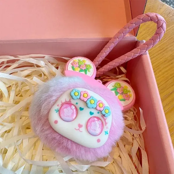 Blossom_Panda_Plush_Pompom_Keychain_Bag_Charm