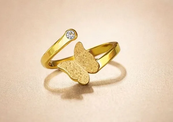 Butterfly_Adjustable_Ring_For_Women_Gold_Crystal_Open_Ring