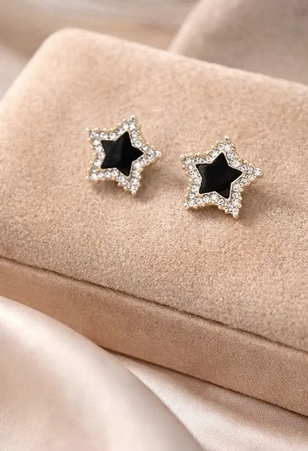 Star_Stud_Earrings_For_Women_Korean_Minimal_Crystal_Silver_925