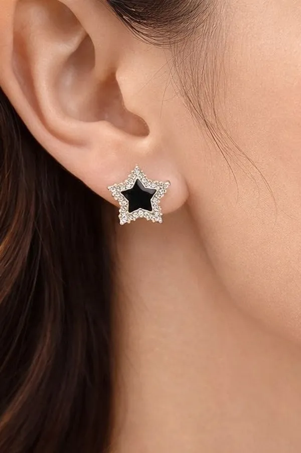 Star_Stud_Earrings_For_Women_Korean_Minimal_Crystal_Silver_925