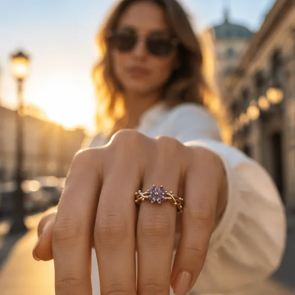 Purple_Floral_Ring_For_Women_Gold_Vine_Adjustable_Crystal_Ring
