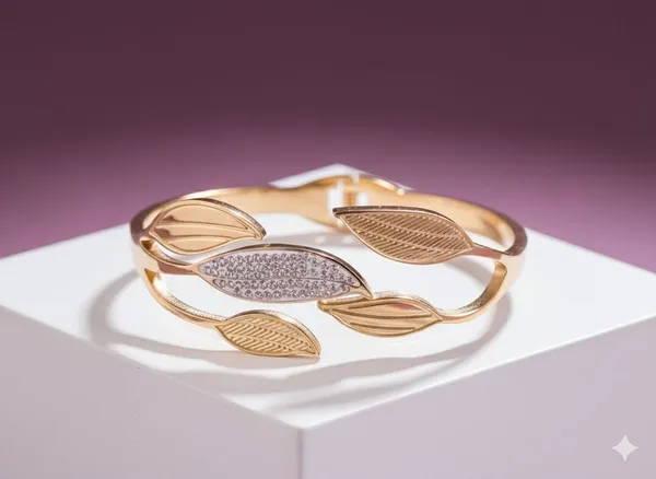 Gold_Leaf_Cuff_Bracelet_With_Pav_Crystal_Accents_Boho_Statement_Jewellery