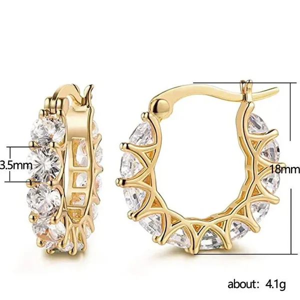 Cz_Huggie_Hoop_Earrings_Gold_Plated_Anti_Tarnish_Hoops_For_Women_Gold