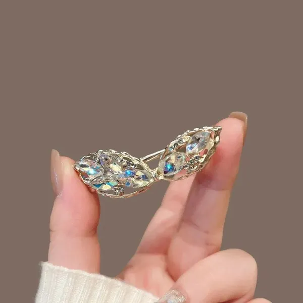 Crystal_Leaf_Hair_Clip_Gold_Filigree_Barrette_For_Women