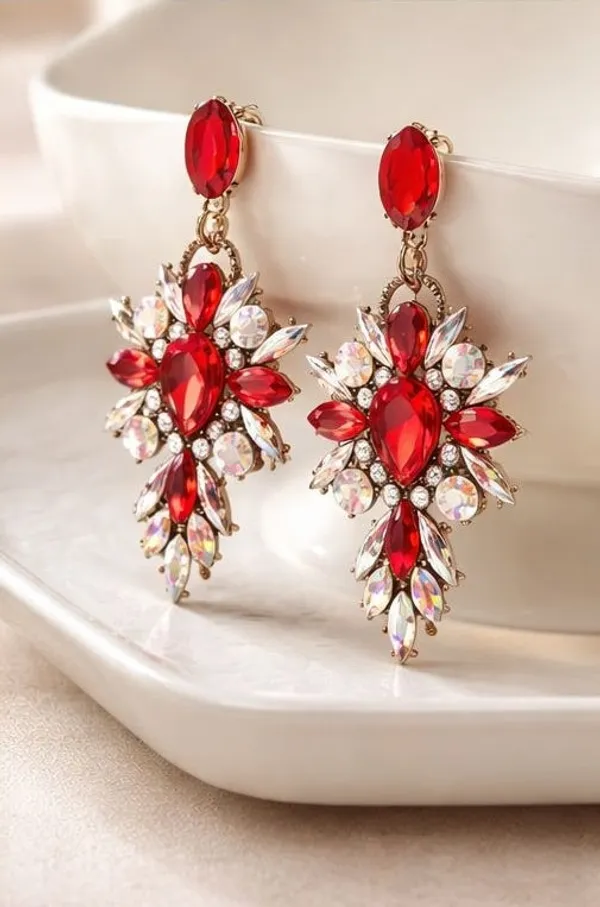 Red_Crystal_Statement_Earrings_Korean_Style_Floral_Blue