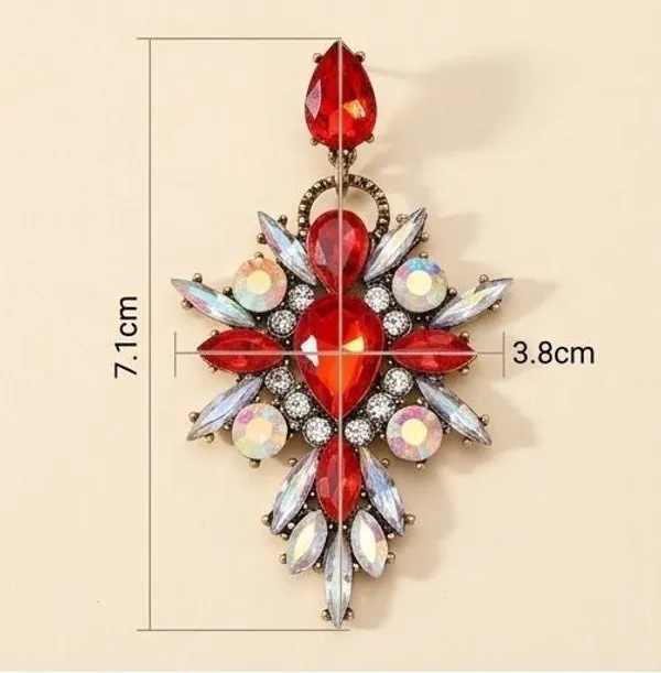 Red_Crystal_Statement_Earrings_Korean_Style_Floral_Blue
