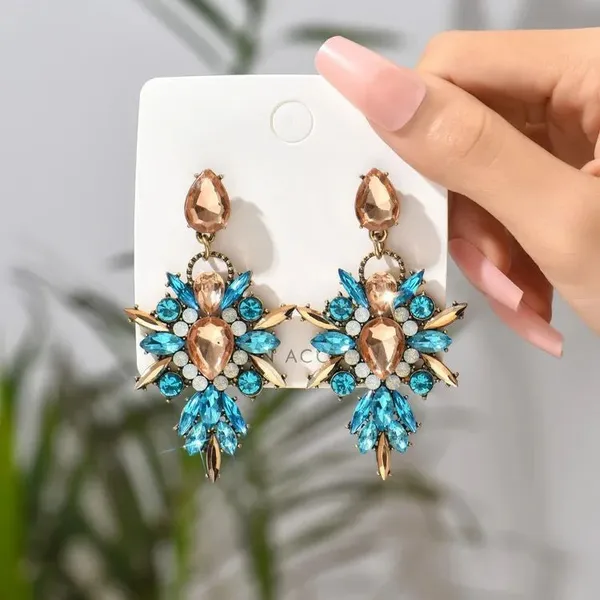 Red_Crystal_Statement_Earrings_Korean_Style_Floral_Blue