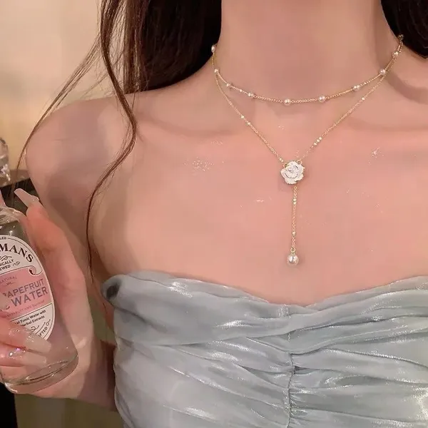 Vintage_Rose_Pearl_Layered_Y_Necklace