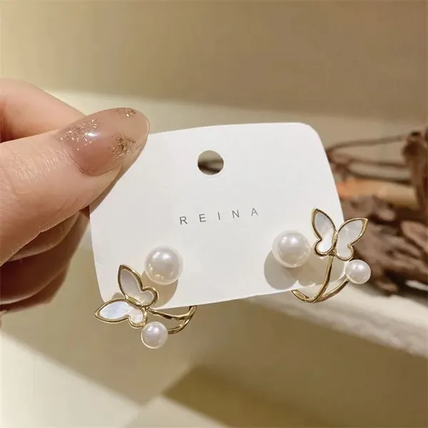 Butterfly_Pearl_Earrings_For_Women_Gold_Tone_Daily_Wear