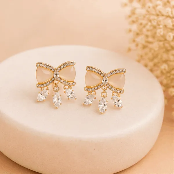 Crystal_Bow_Stud_Earrings_With_Dangle_Drops_Party_Wear