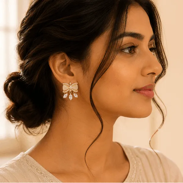 Crystal_Bow_Stud_Earrings_With_Dangle_Drops_Party_Wear