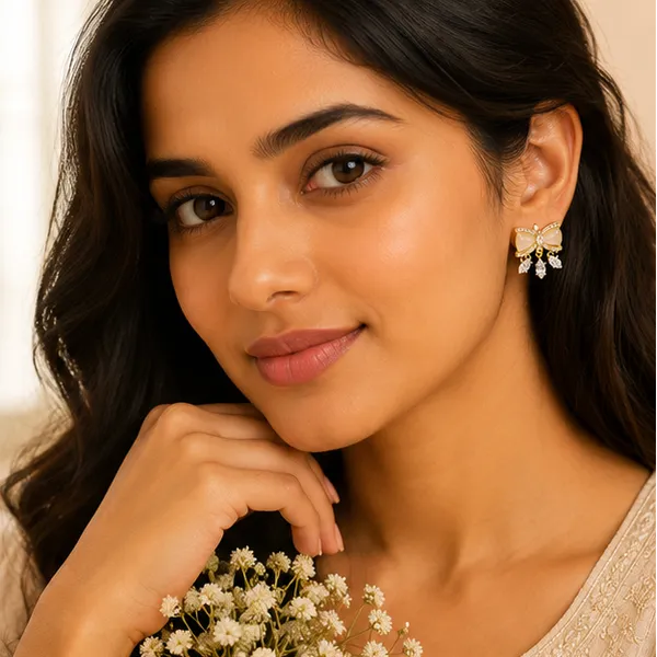 Crystal_Bow_Stud_Earrings_With_Dangle_Drops_Party_Wear