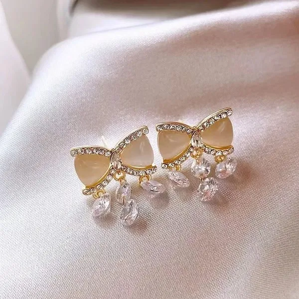 Crystal_Bow_Stud_Earrings_With_Dangle_Drops_Party_Wear